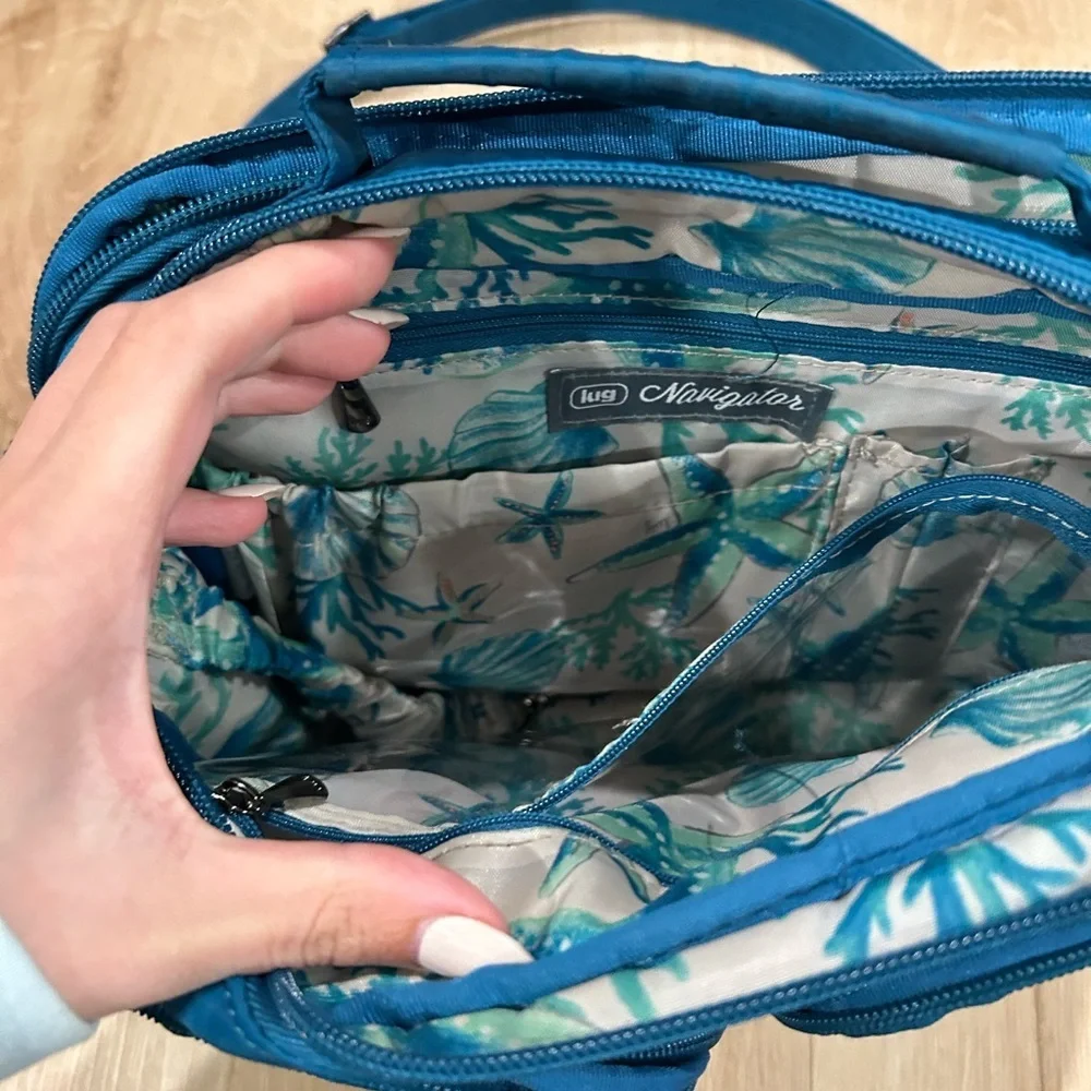 lug Navigator Crossbody Bag Turquoise - Picture 3 of 6